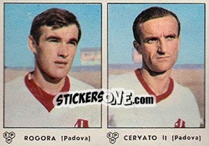 Sticker Rogora / Cervato II - Calciatori 1964-1965 n. 347 - Panini