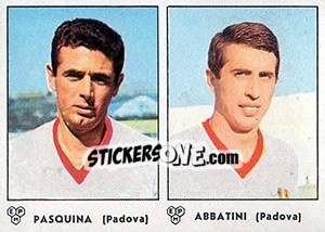 Sticker Pasquina / Abbatini - Calciatori 1964-1965 - Panini