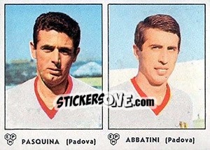 Sticker Pasquina / Abbatini - Calciatori 1964-1965 n. 348 - Panini