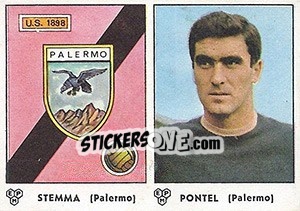 Figurina Stemma / Pontel - Calciatori 1964-1965 - Panini