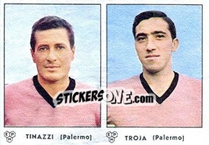 Sticker Tinazzi / Troja - Calciatori 1964-1965 - Panini