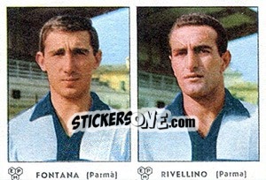 Sticker Fontana / Rivellino - Calciatori 1964-1965 n. 357 - Panini