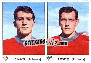 Figurina Dianti / Rosito - Calciatori 1964-1965 - Panini