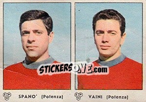 Figurina Spanò / Vaini - Calciatori 1964-1965 - Panini