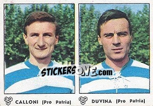 Sticker Calloni / Divina - Calciatori 1964-1965 n. 369 - Panini