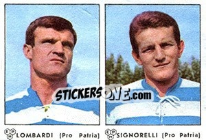 Sticker Lonardi / Signorelli - Calciatori 1964-1965 n. 370 - Panini