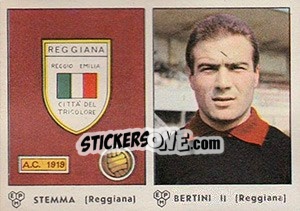 Sticker Stemma / Bertini II - Calciatori 1964-1965 n. 373 - Panini
