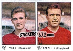 Sticker Villa / Bertini I - Calciatori 1964-1965 - Panini