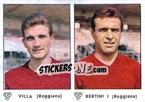 Sticker Villa / Bertini I - Calciatori 1964-1965 n. 377 - Panini