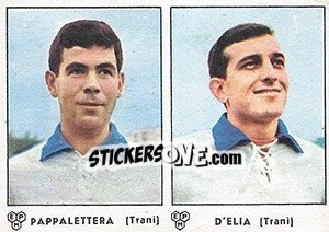 Sticker Papalettera / D'Elia - Calciatori 1964-1965 n. 386 - Panini