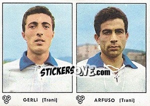 Sticker Gerli / Arfuso - Calciatori 1964-1965 n. 389 - Panini