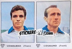 Sticker Lombardo / Cosmano - Calciatori 1964-1965 n. 390 - Panini