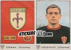 Sticker Stemma / Colovati - Calciatori 1964-1965 - Panini