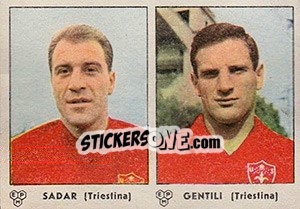 Sticker Sadar / Gentili - Calciatori 1964-1965 n. 394 - Panini