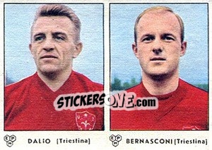 Sticker Dalio / Bernasconi - Calciatori 1964-1965 - Panini