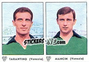 Sticker Tarantino / Mancin - Calciatori 1964-1965 n. 399 - Panini