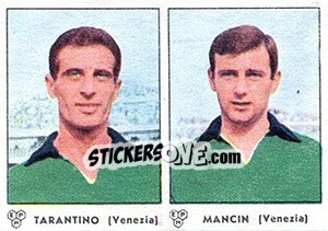 Sticker Tarantino / Mancin - Calciatori 1964-1965 - Panini