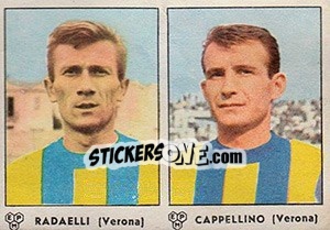 Sticker Radaelli / Cappellino - Calciatori 1964-1965 - Panini