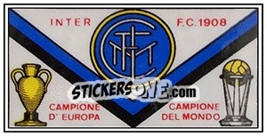 Cromo Scudetto Internazionale