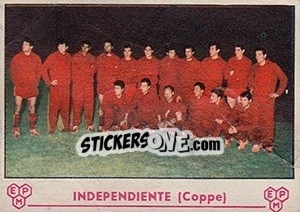 Sticker Squadra Independiente - Calciatori 1964-1965 - Panini