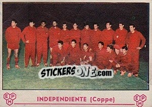 Sticker Squadra Independiente - Calciatori 1964-1965 n. 417 - Panini