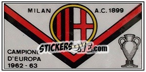 Sticker Scudetto Milan - Calciatori 1964-1965 - Panini
