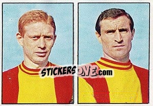 Sticker Maccacaro / Tonani - Calciatori 1965-1966 n. 323 - Panini