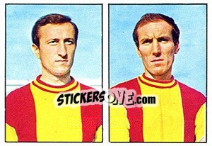 Sticker Marchioro / Bui - Calciatori 1965-1966 n. 325 - Panini