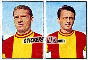 Sticker Gasparini / Orlandi - Calciatori 1965-1966 - Panini