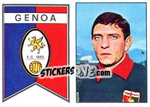 Sticker Scudetto / Di Vincenzo - Calciatori 1965-1966 n. 327 - Panini