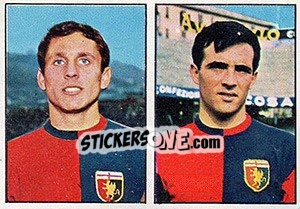 Sticker Ranzani / Campora - Calciatori 1965-1966 n. 328 - Panini
