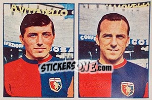 Sticker Brambilla / Koeble - Calciatori 1965-1966 n. 331 - Panini