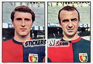 Sticker Zigoni / Gilardoni - Calciatori 1965-1966 n. 332 - Panini