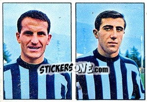 Sticker Galbiati / Bonfanti - Calciatori 1965-1966 n. 338 - Panini