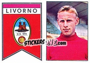 Sticker Scudetto / Bellinelli - Calciatori 1965-1966 - Panini