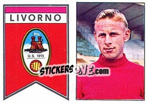 Figurina Scudetto / Bellinelli - Calciatori 1965-1966 - Panini