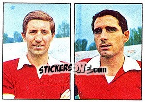 Sticker Volpi / Spanio - Calciatori 1965-1966 n. 347 - Panini