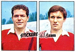 Sticker Giagnoni / Pellizzaro - Calciatori 1965-1966 n. 348 - Panini