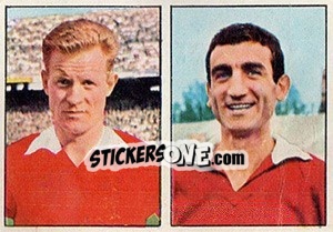 Sticker Jonsson / Corelli - Calciatori 1965-1966 n. 350 - Panini