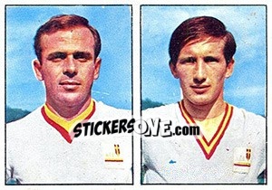 Sticker Pesce / Fumagalli - Calciatori 1965-1966 - Panini