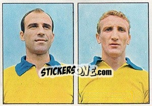 Sticker Cattani / Barucco - Calciatori 1965-1966 - Panini