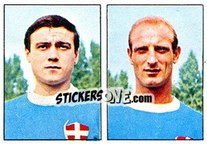 Sticker Canto / Udovicich - Calciatori 1965-1966 n. 371 - Panini
