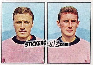 Sticker Costantini / Giorgi - Calciatori 1965-1966 n. 382 - Panini