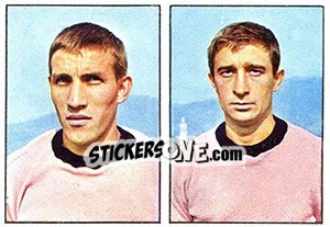 Sticker Moschen / Fogar - Calciatori 1965-1966 n. 384 - Panini