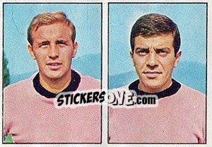 Sticker Cipollato / Crippa - Calciatori 1965-1966 - Panini