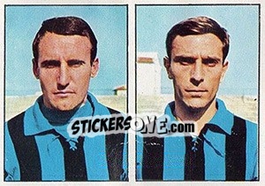 Sticker Guglielmoni / Federici - Calciatori 1965-1966 n. 389 - Panini