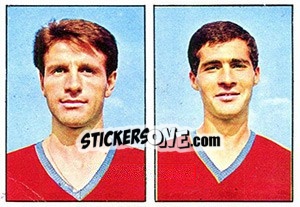 Sticker Ciardi / Caocci - Calciatori 1965-1966 - Panini