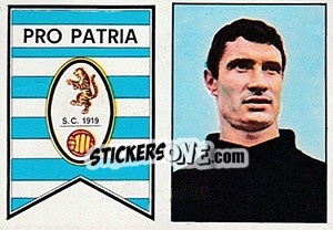 Sticker Scudetto / Bertossi - Calciatori 1965-1966 - Panini