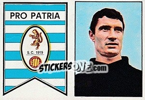 Sticker Scudetto / Bertossi - Calciatori 1965-1966 n. 399 - Panini