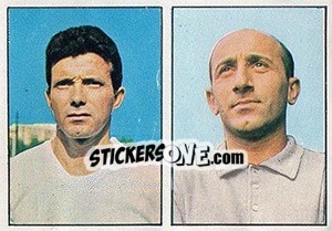 Sticker Neri / Alaimo - Calciatori 1965-1966 n. 414 - Panini